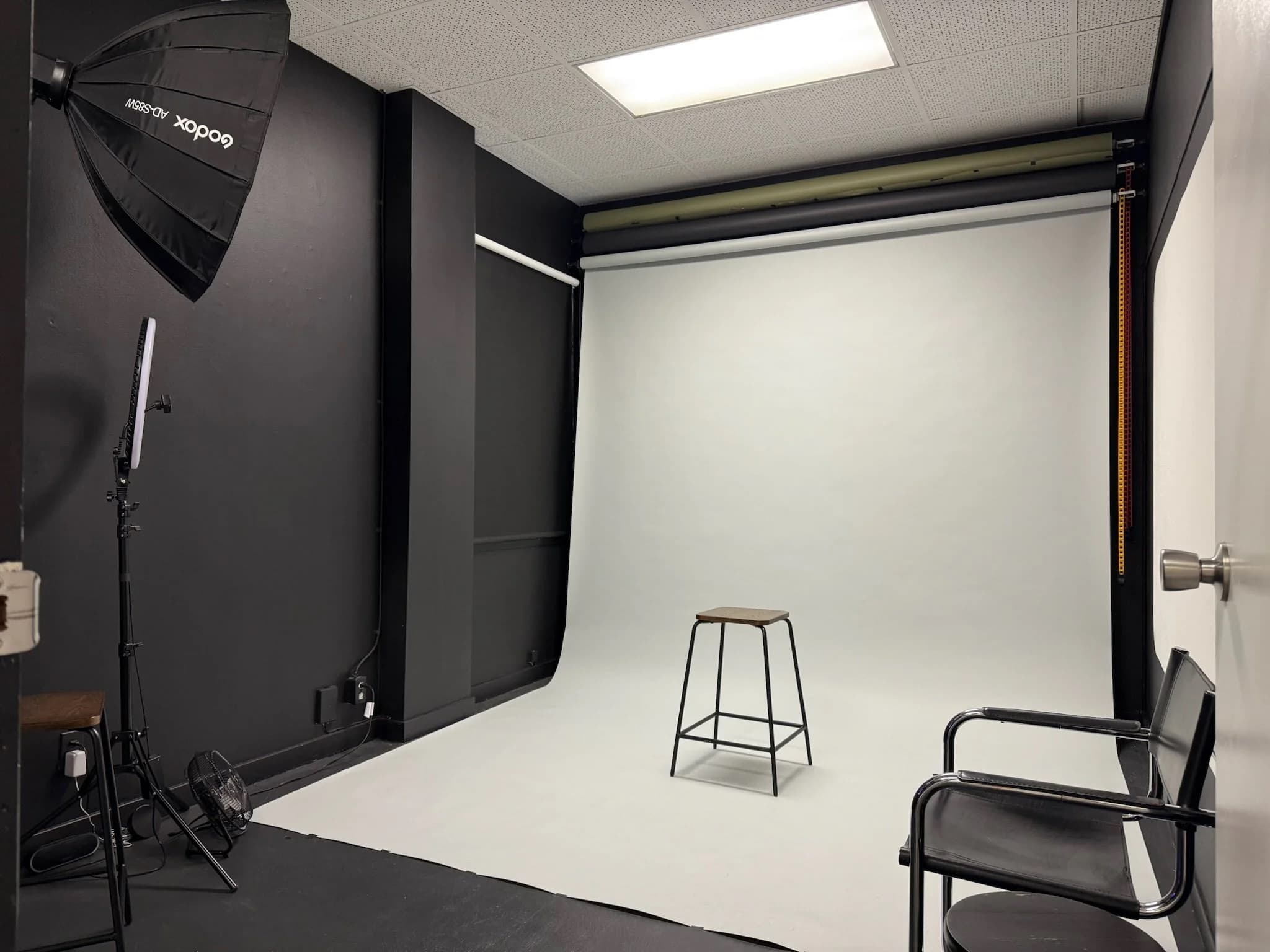 Client taking self-portrait